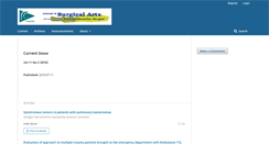 Desktop Screenshot of cerrahisanatlardergisi.com